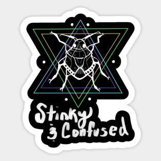 Stinky and Confused Sticker